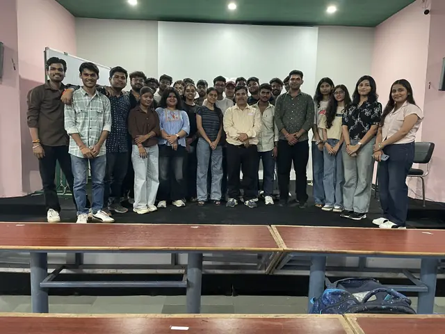 A full batch photographed together at the end of a programme