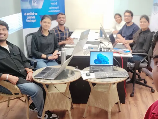 A small-group session in the PITC training room