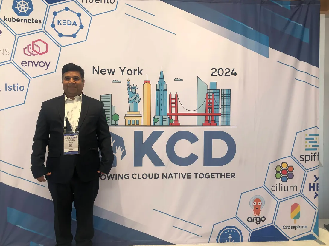 Pushpjeet Cholkar at Kubernetes Community Days, New York, 2024